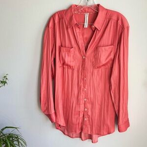 Anthropologie Coral Blouse - Small